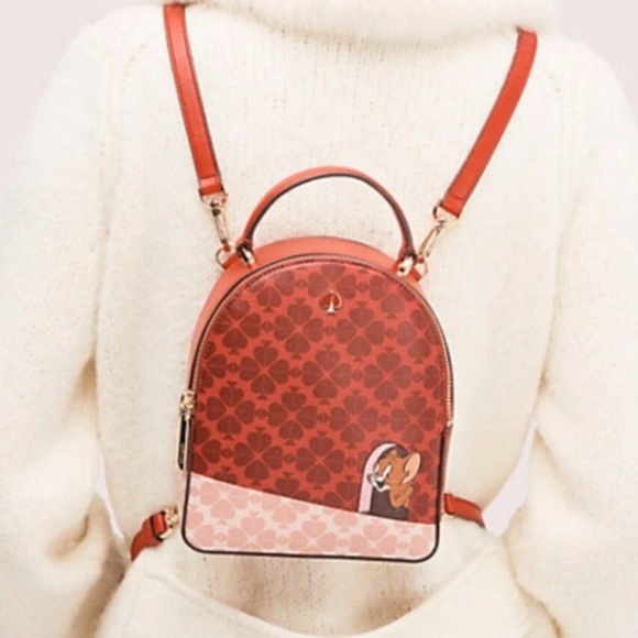 kate spade x tom & jerry mini convertible backpack crossbody WKRU5984 Cameron Bag Black Medium. Kate Spade x Tom &